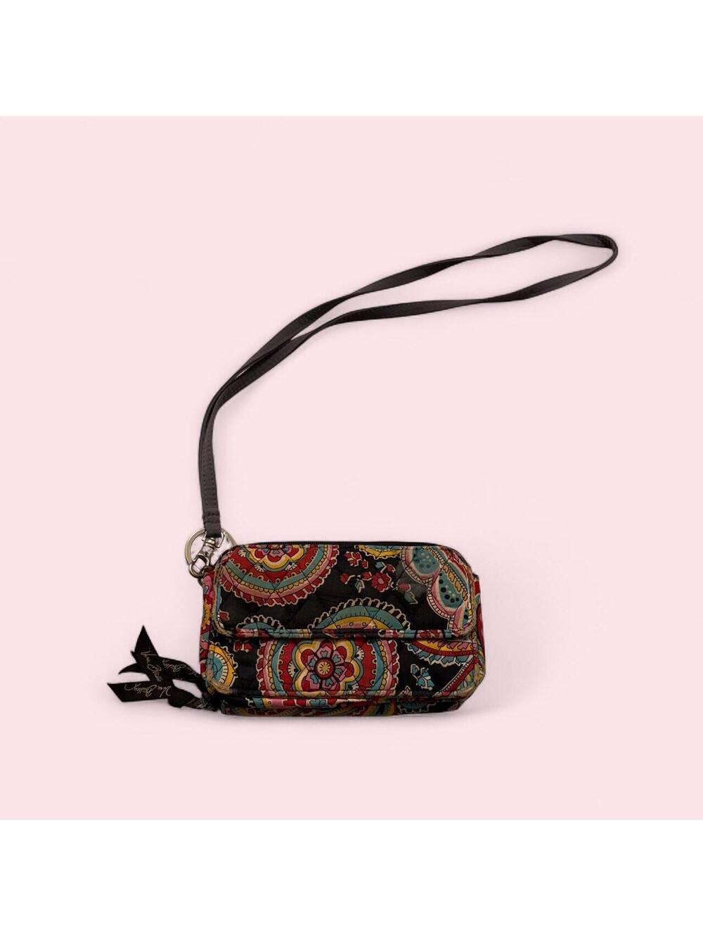 Vera Bradley Black and Multicolored Wallet